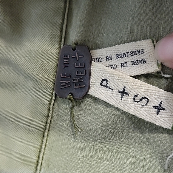 We the Free by Free People women's S army style boho button up jacket - Picture 2 of 8